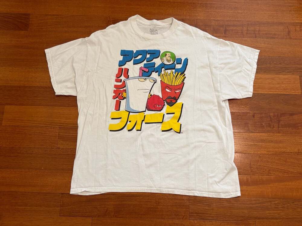 Ripple Junction Aqua Teen Hunger Force Japanese Graphic T-Shirt Size 2XL